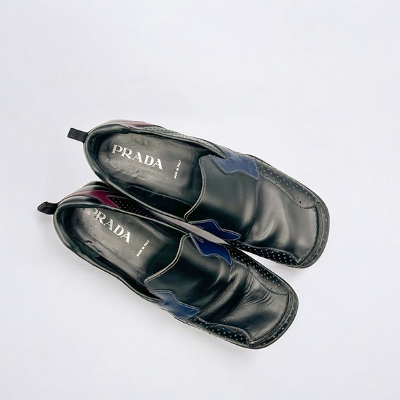 Prada Other - Prada Black Leather Slip-On Loafers